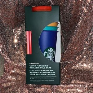 NWT Starbucks color changing cups